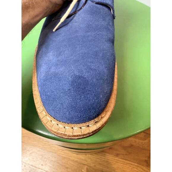 Beckett Simonon Kent Blue Suede Wingtip‎ Derbies Men’s 10.5 Leather Dress Shoes main image 6